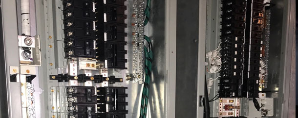 New electrical panel replacement by American Electric of Jacksonville.